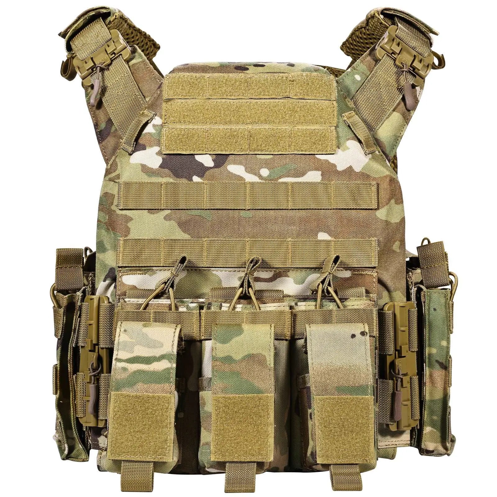 Plate Carrier Adjustable Tactical Vest Quick Release Coyote – GLORYFIRE®