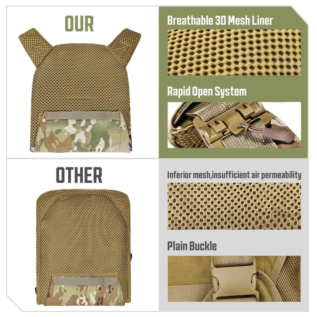 Plate Carrier Quick Release Tactical Vest Adjustable Camo – GLORYFIRE®