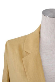 Back detail linen jacket - Yellow - CISLYS