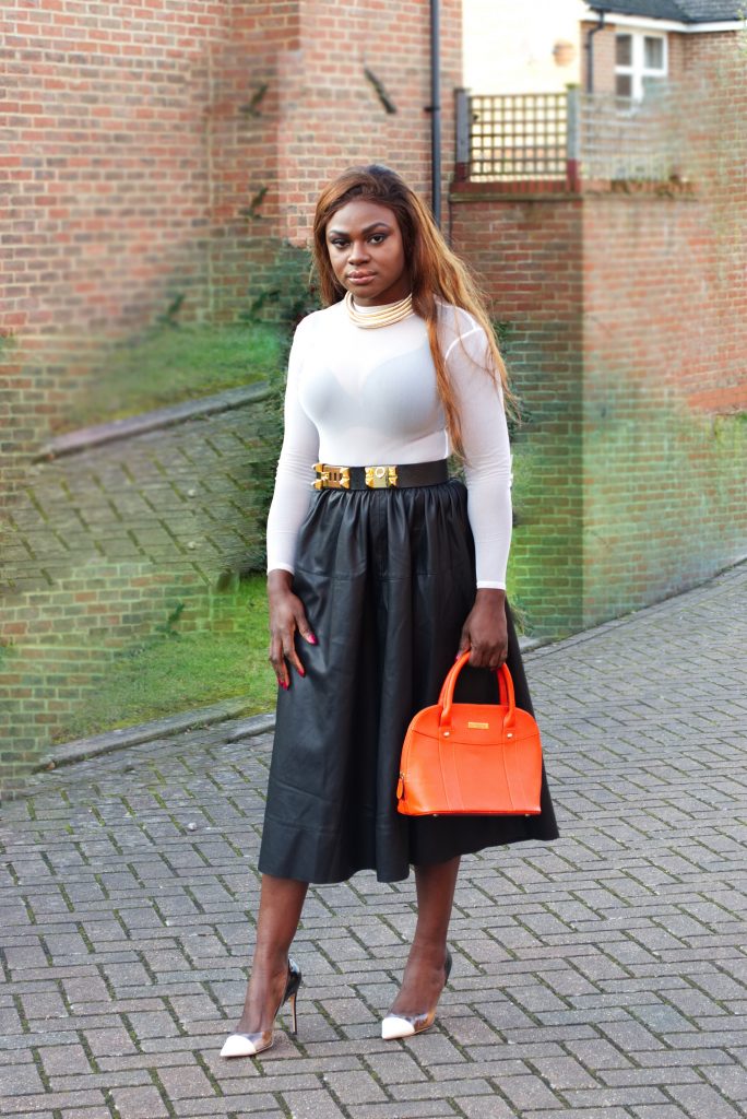 Leather skirts