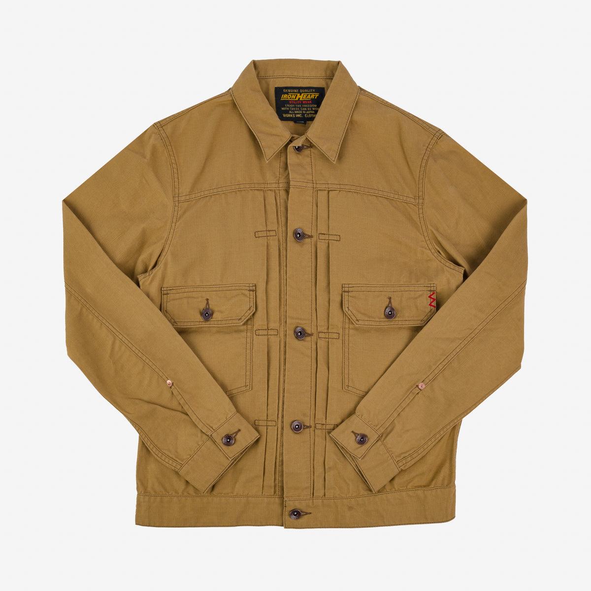 IHJ-134-MUS - 9oz Paraffin Coated OX Type II Jacket - Mustard