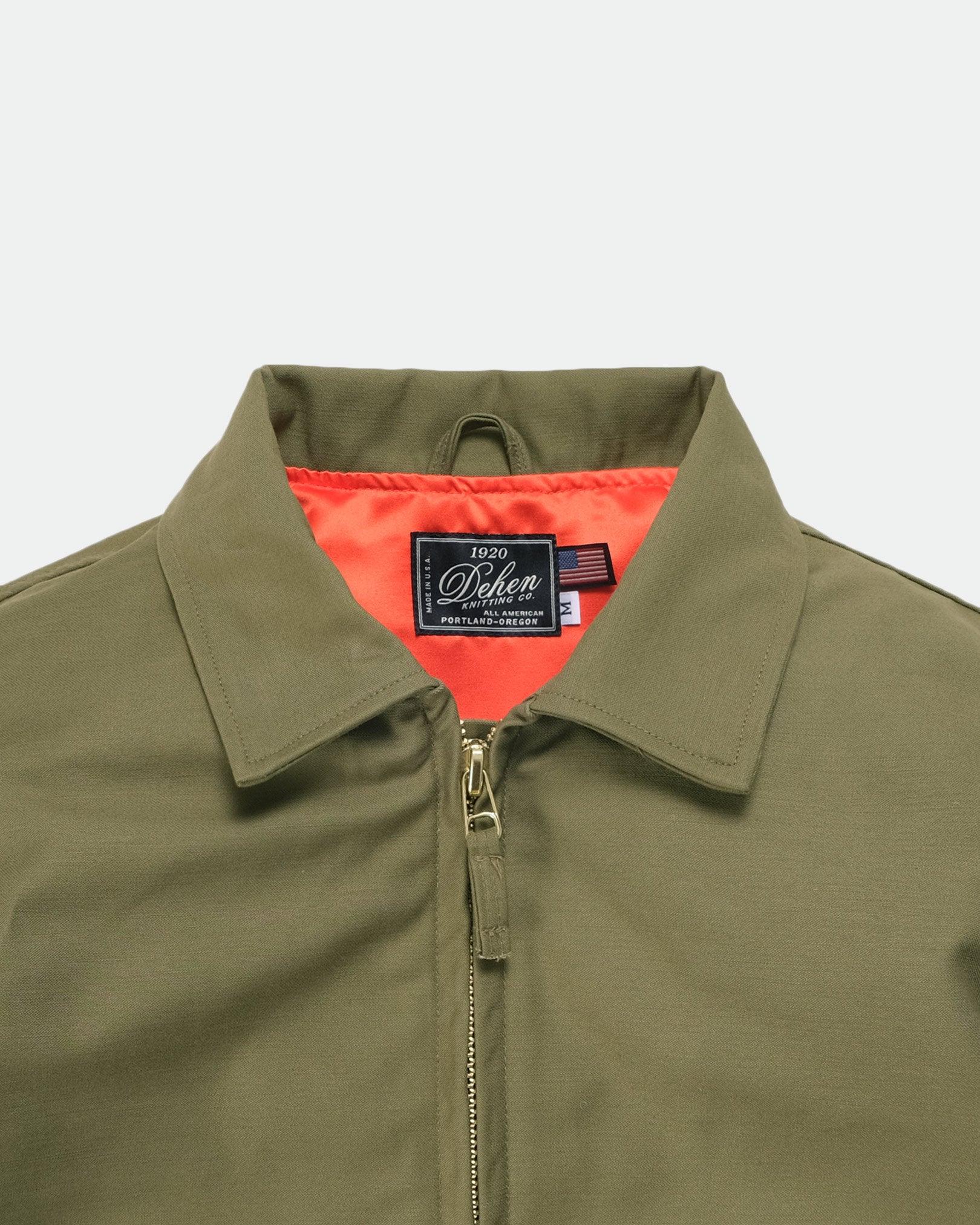 DE-JA0070-OLV - Dehen 1920 Carrier Flight Jacket - Olive