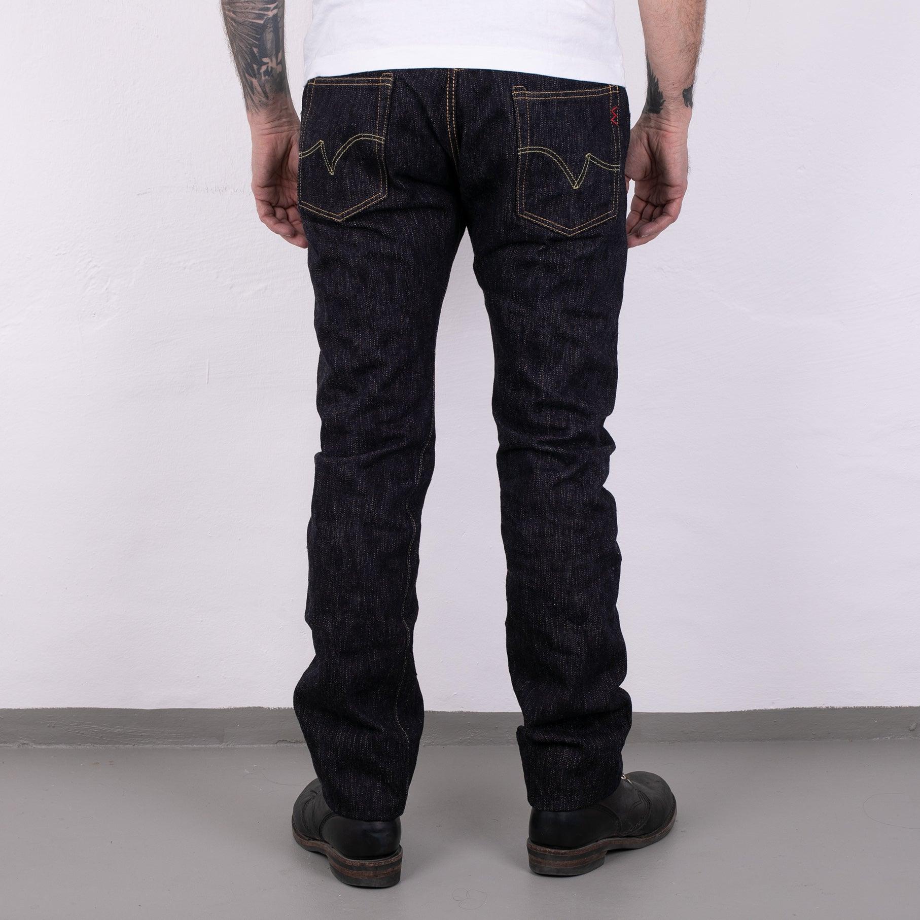 IH-777S-SLB - 16 oz Slubby Selvedge Denim Slim Tapered Cut Jeans Indigo