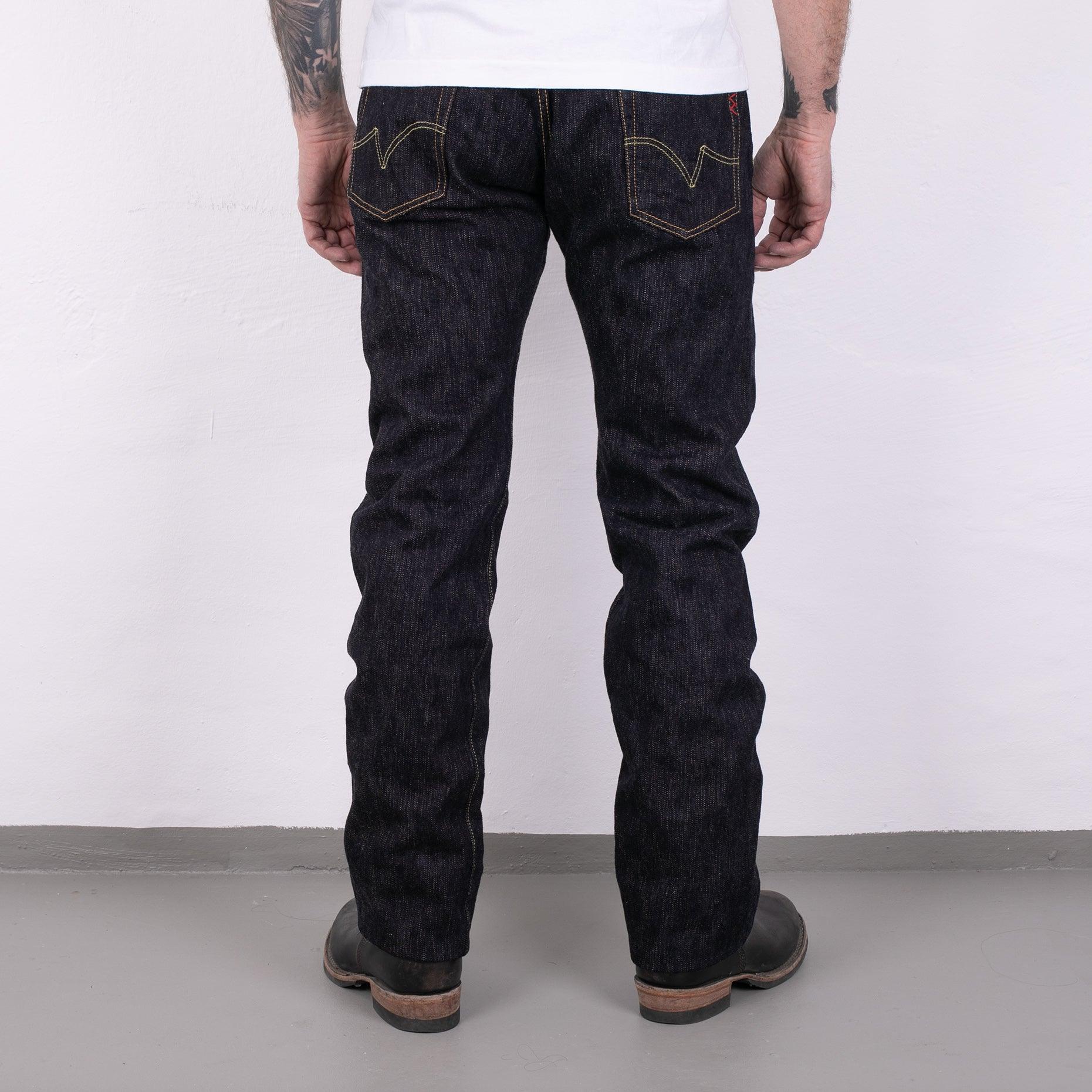 IH-634S-SLB - 16oz Slubby Selvedge Denim Straight Cut Jeans Indigo