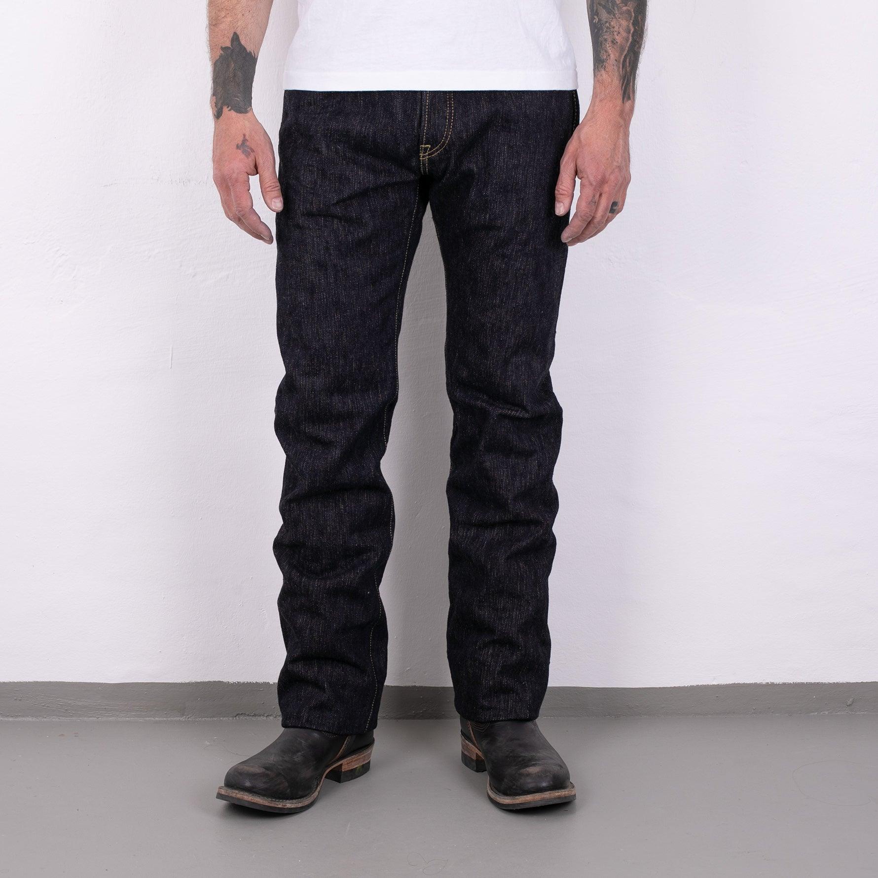 IH-634S-SLB - 16oz Slubby Selvedge Denim Straight Cut Jeans Indigo