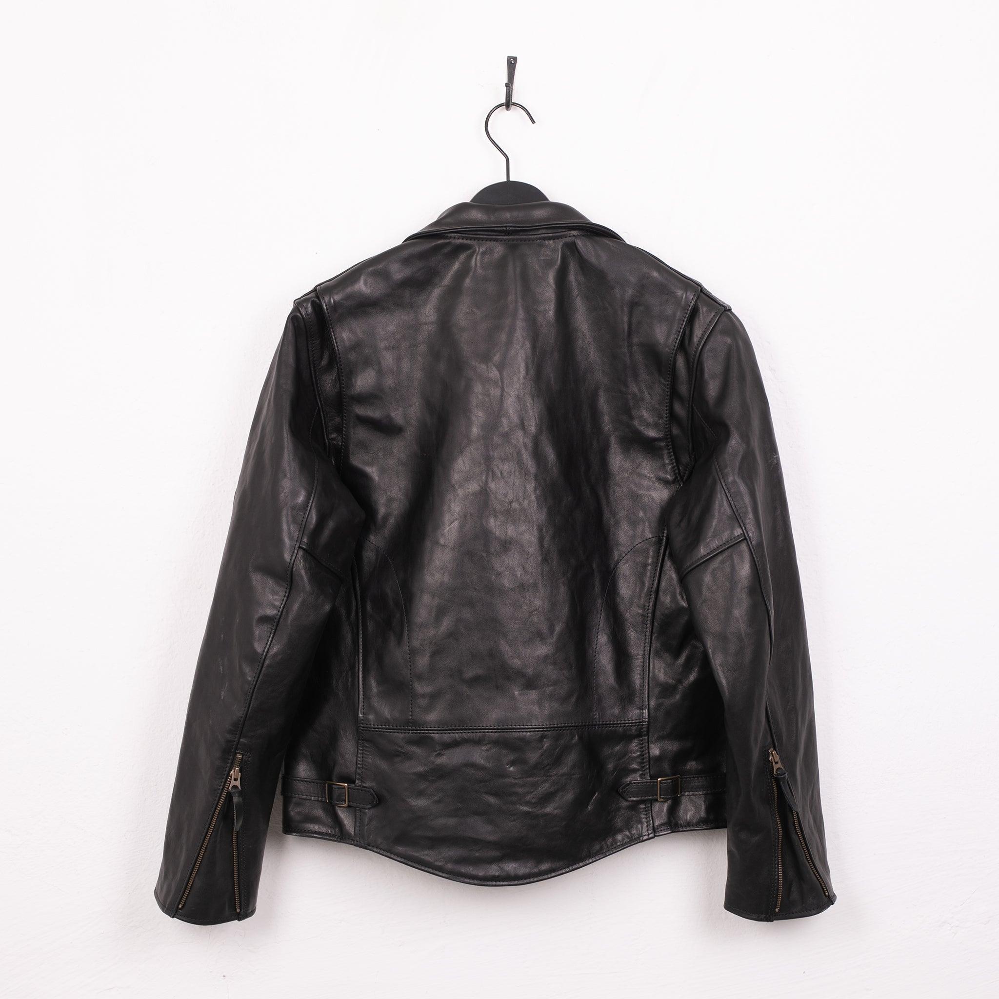 SB-BR-HO-BLK - Simmons Bilt „Brando“ Jacket Japanese Horsehide - Black