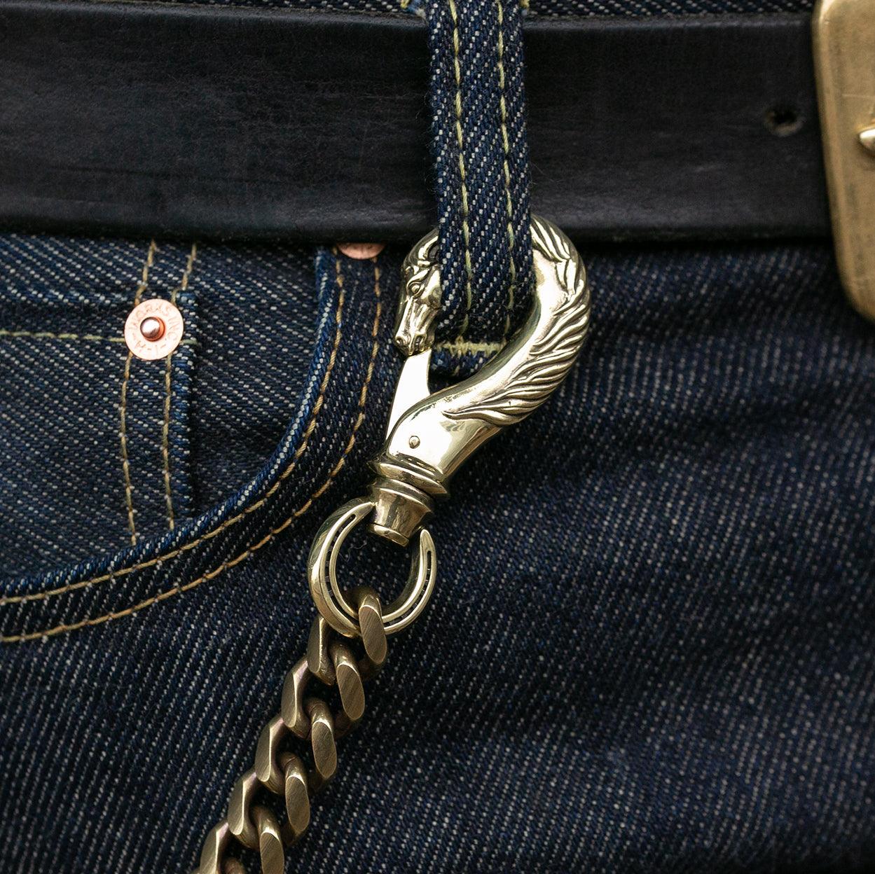 Peanuts & Co Horse Wallet Chain (horse×hook) - Brass