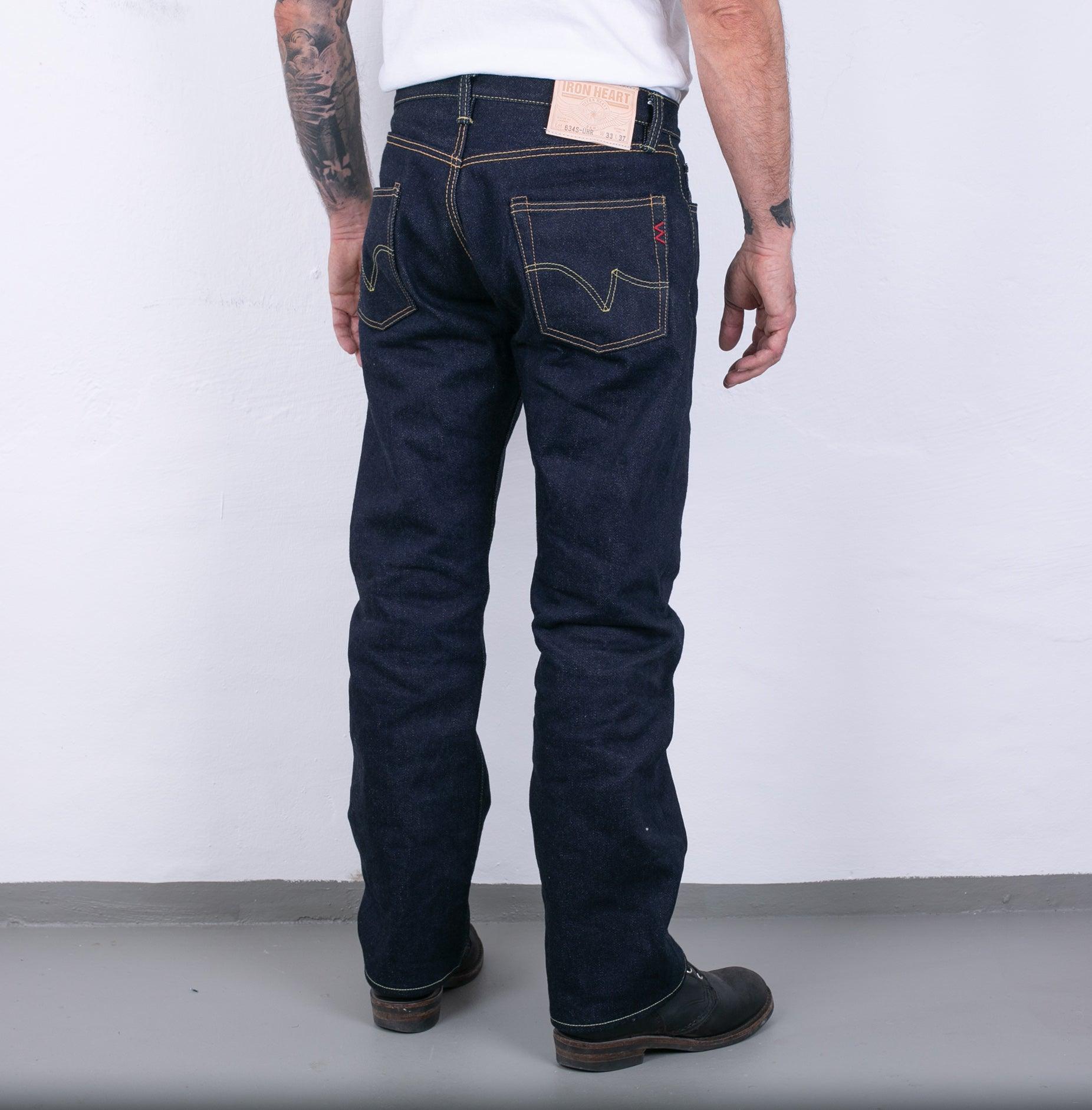 IH-634S-UHR - 21/23oz Raw Selvedge Denim Straight Cut Jeans Indigo