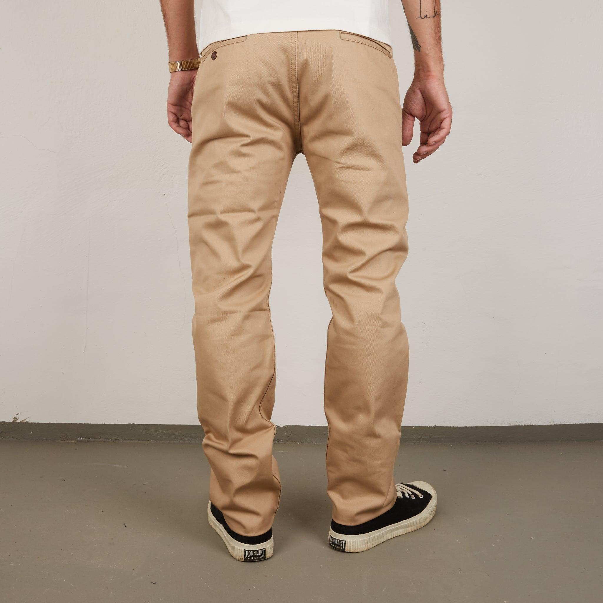 IH-721-KHA - 9oz Slim Tapered Chino Khaki