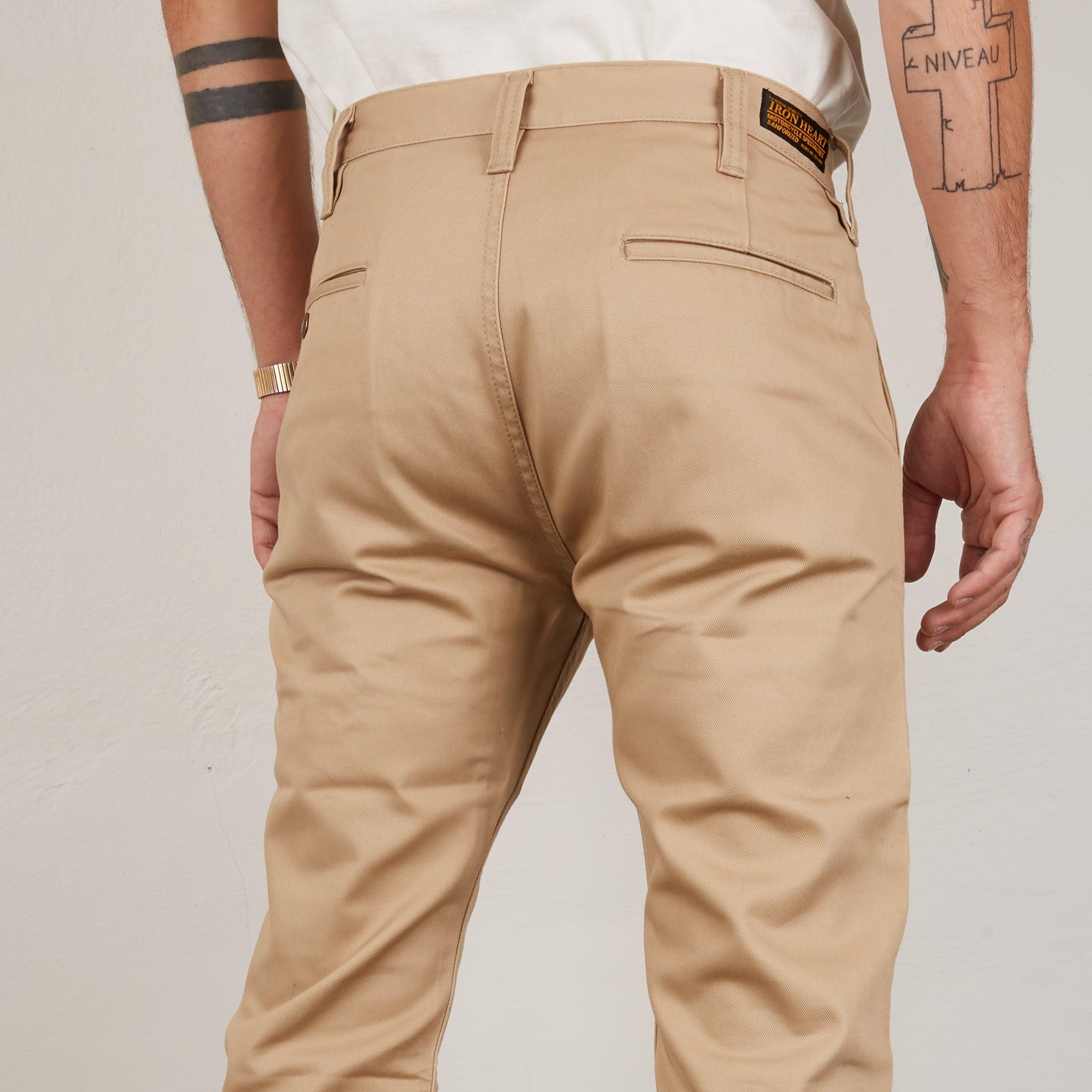 IH-721-KHA - 9oz Slim Tapered Chino Khaki