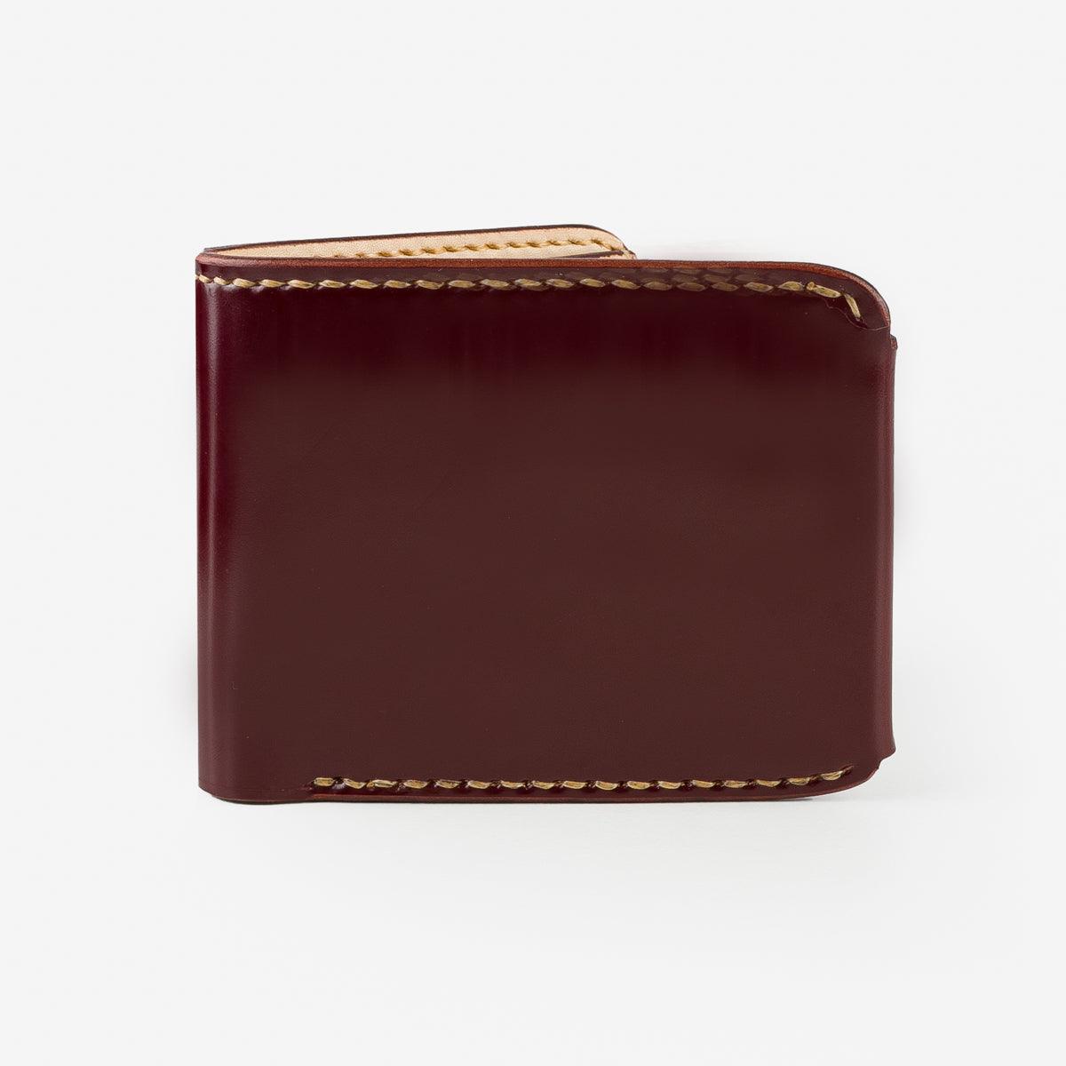 IHG-01-OXB - Small Shell Cordovan Wallet - Ox Blood