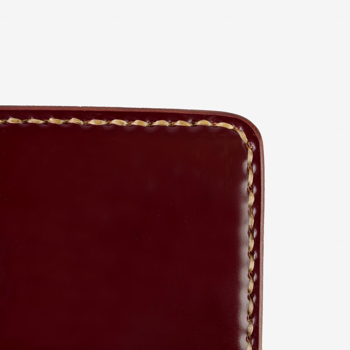 IHG-01-OXB - Small Shell Cordovan Wallet - Ox Blood