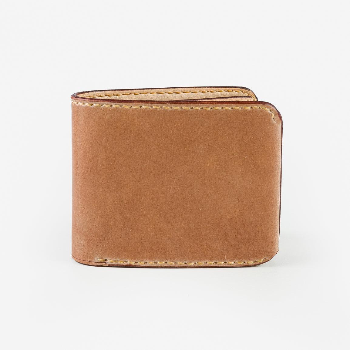 IHG-01-NAT - Small Shell Cordovan Wallet - Natural