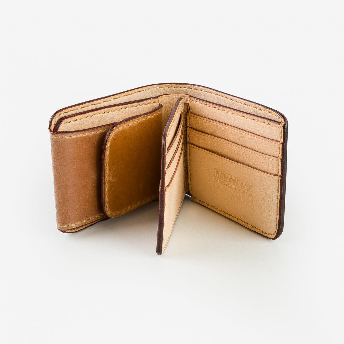 IHG-01-NAT - Small Shell Cordovan Wallet - Natural