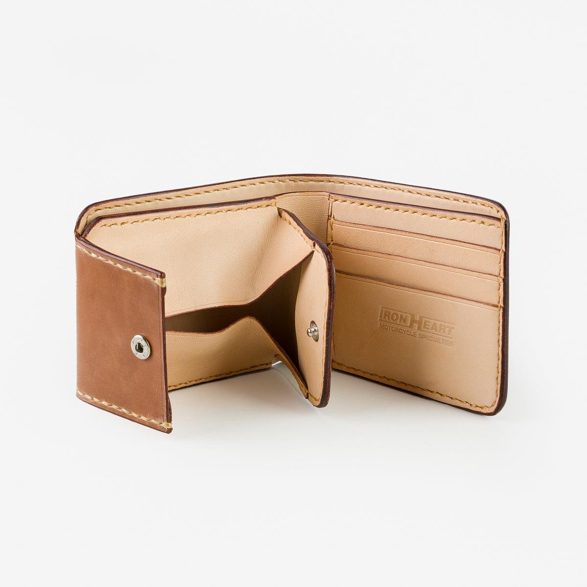 IHG-01-NAT - Small Shell Cordovan Wallet - Natural