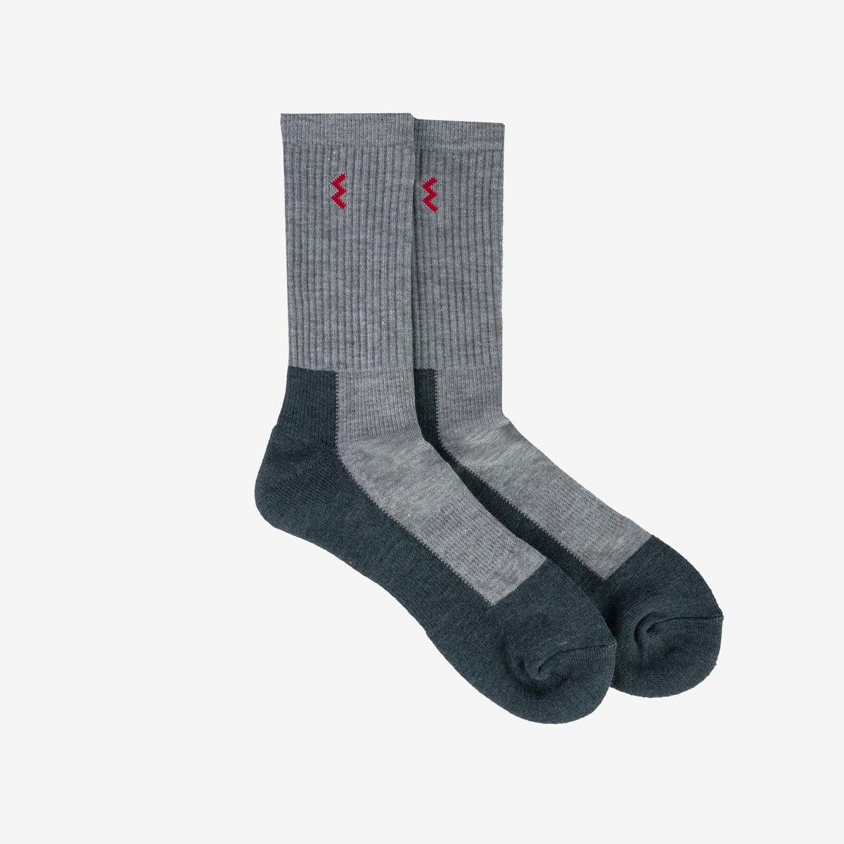 IHG-030-GRYCHA -  Iron Heart Work Boot Socks - Grey/Charcoal