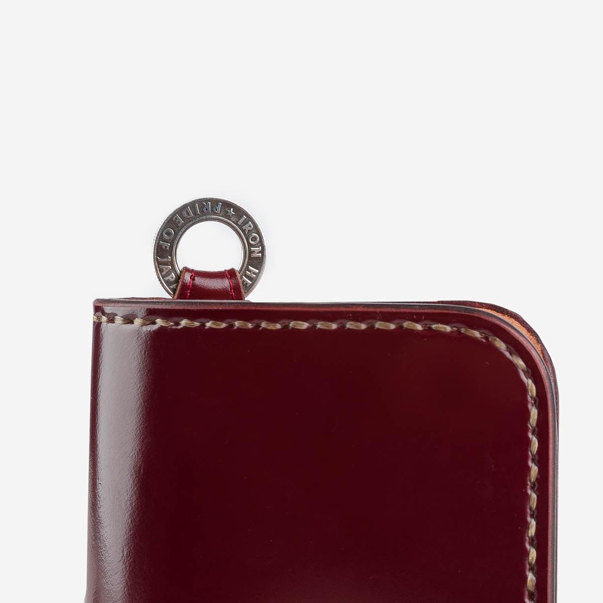 IHG-02-OXB - Medium Shell Cordovan Wallet - Oxblood