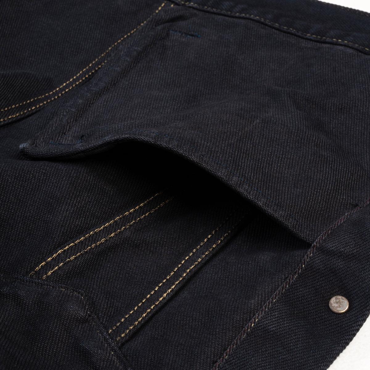 IH-526SVod - 21oz Selvedge Denim Modified Type III Vest Overdyed Black