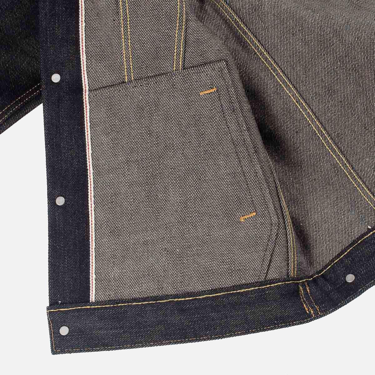 IH-526L - 19oz Left-Hand Twill Selvedge Denim Type III Jacket - Indigo