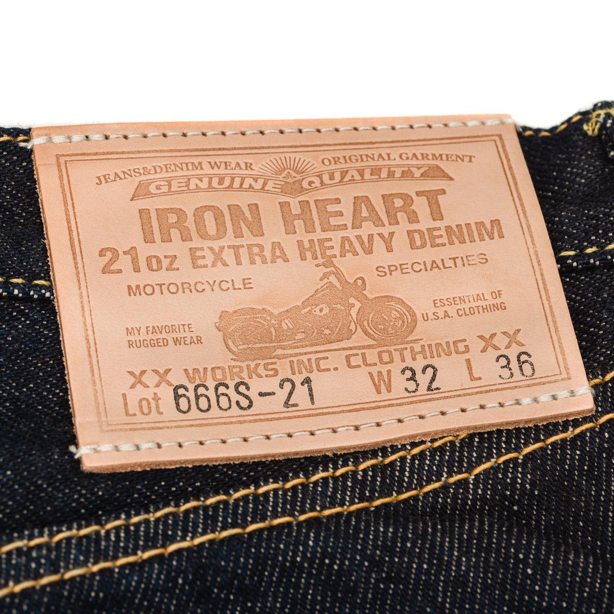 IH-666S-21 - 21oz Selvedge Denim Slim Straight Cut Jeans Indigo