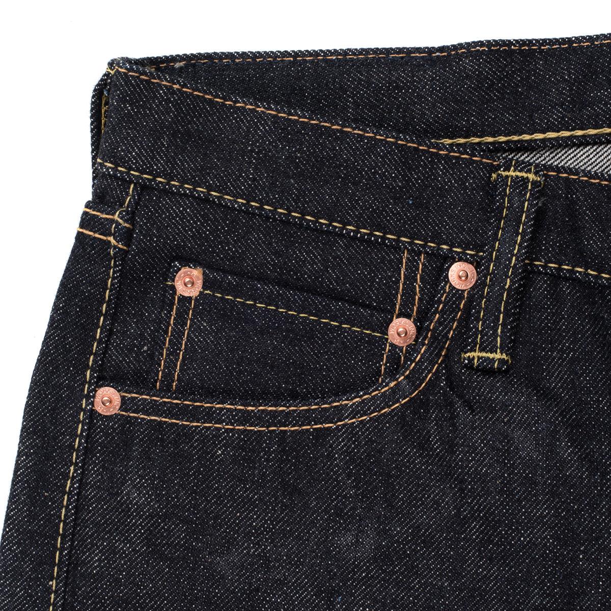 IH-666S-21 - 21oz Selvedge Denim Slim Straight Cut Jeans Indigo