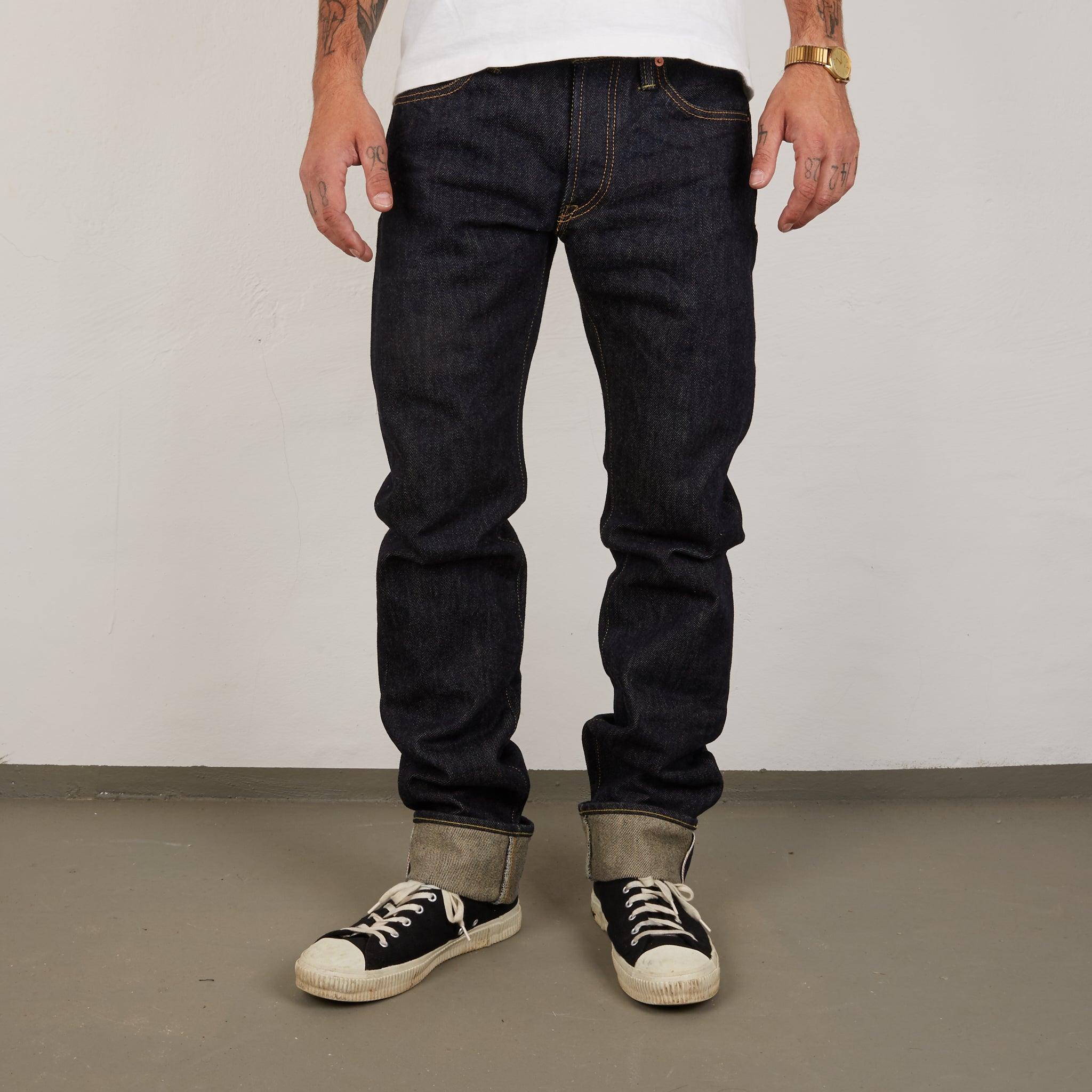 IH-777S-21 - 21oz Selvedge Denim Slim Tapered Jeans - Indigo