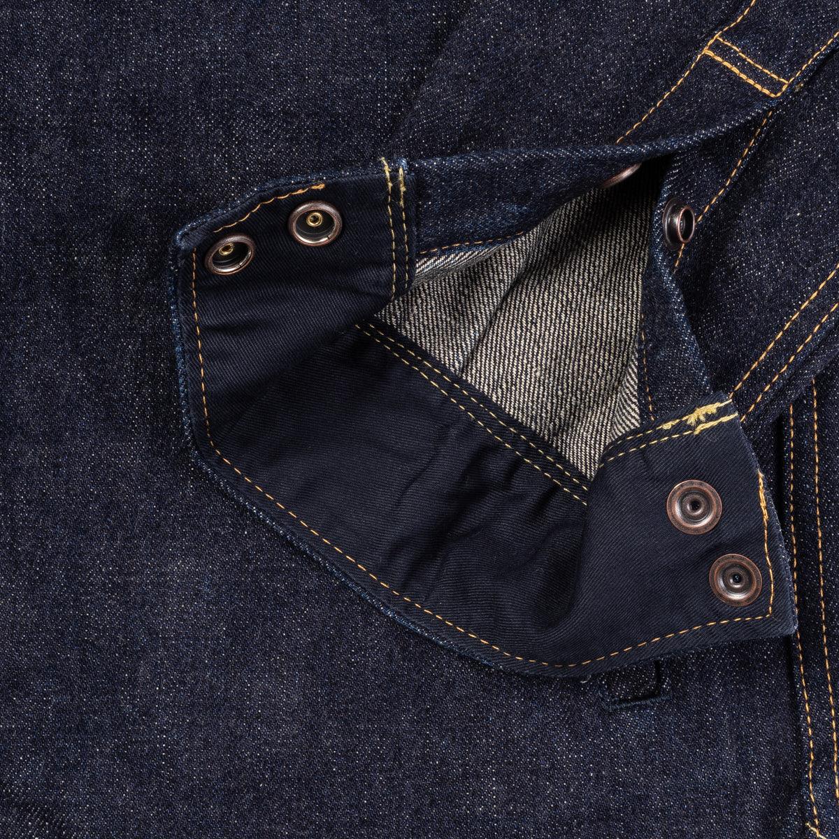 IHSH-292-IND - 18oz Vintage Selvedge Denim CPO Shirt Indigo