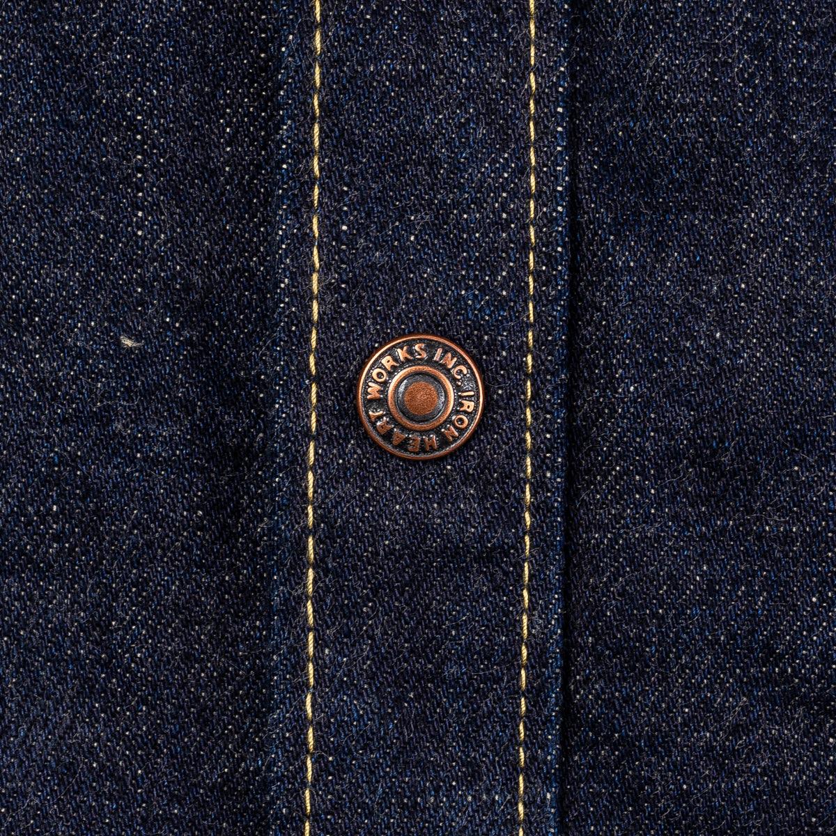 IHSH-292-IND - 18oz Vintage Selvedge Denim CPO Shirt Indigo