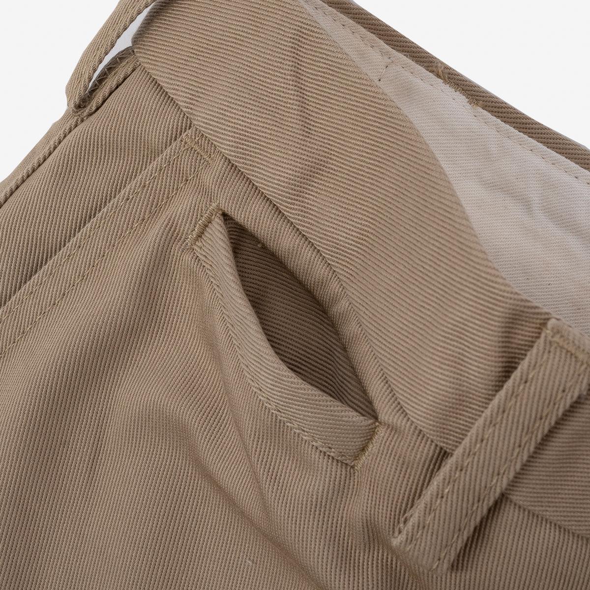 IH-730-KHA - 12oz Heavy Cotton Regular Fit Chinos Khaki