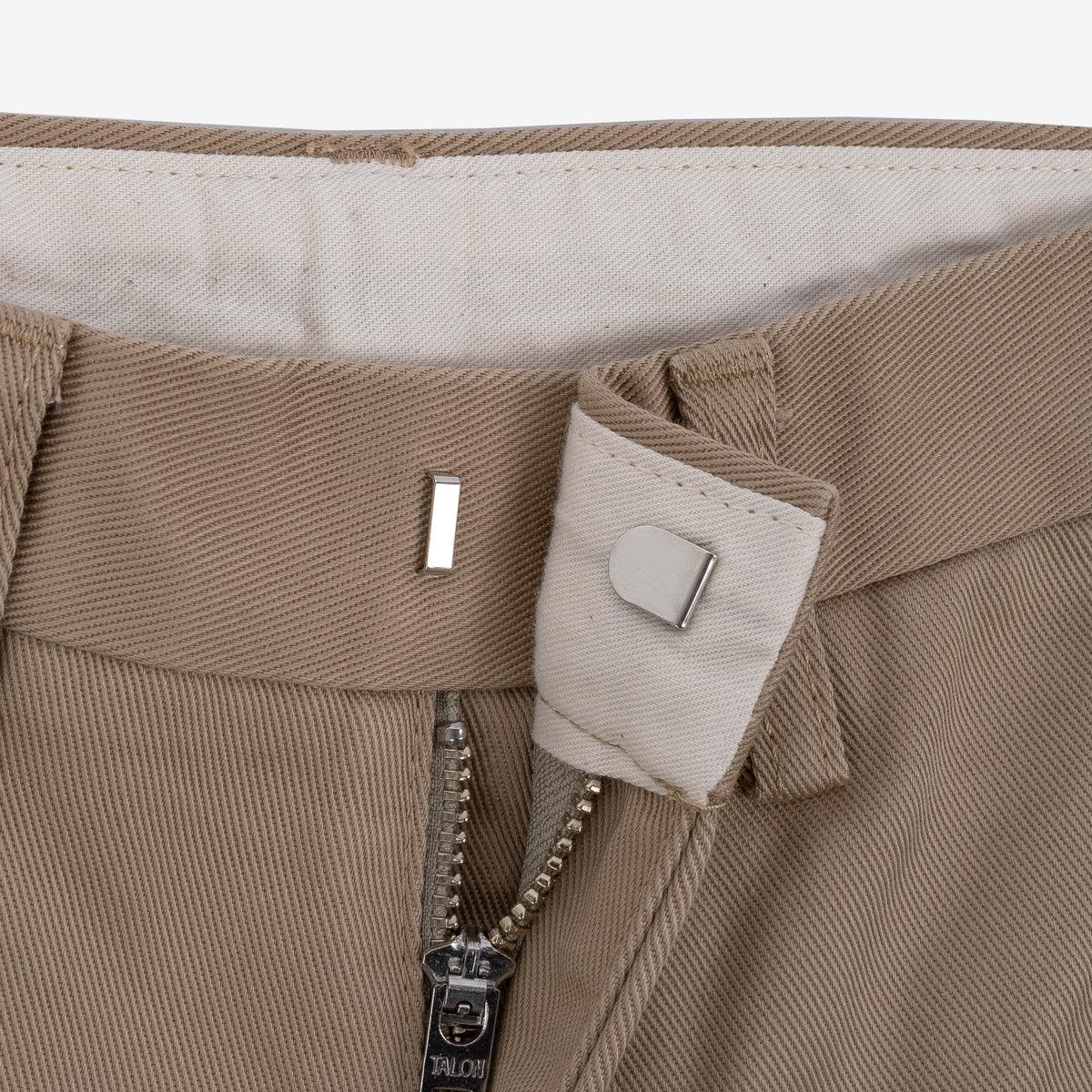 IH-730-KHA - 12oz Heavy Cotton Regular Fit Chinos Khaki