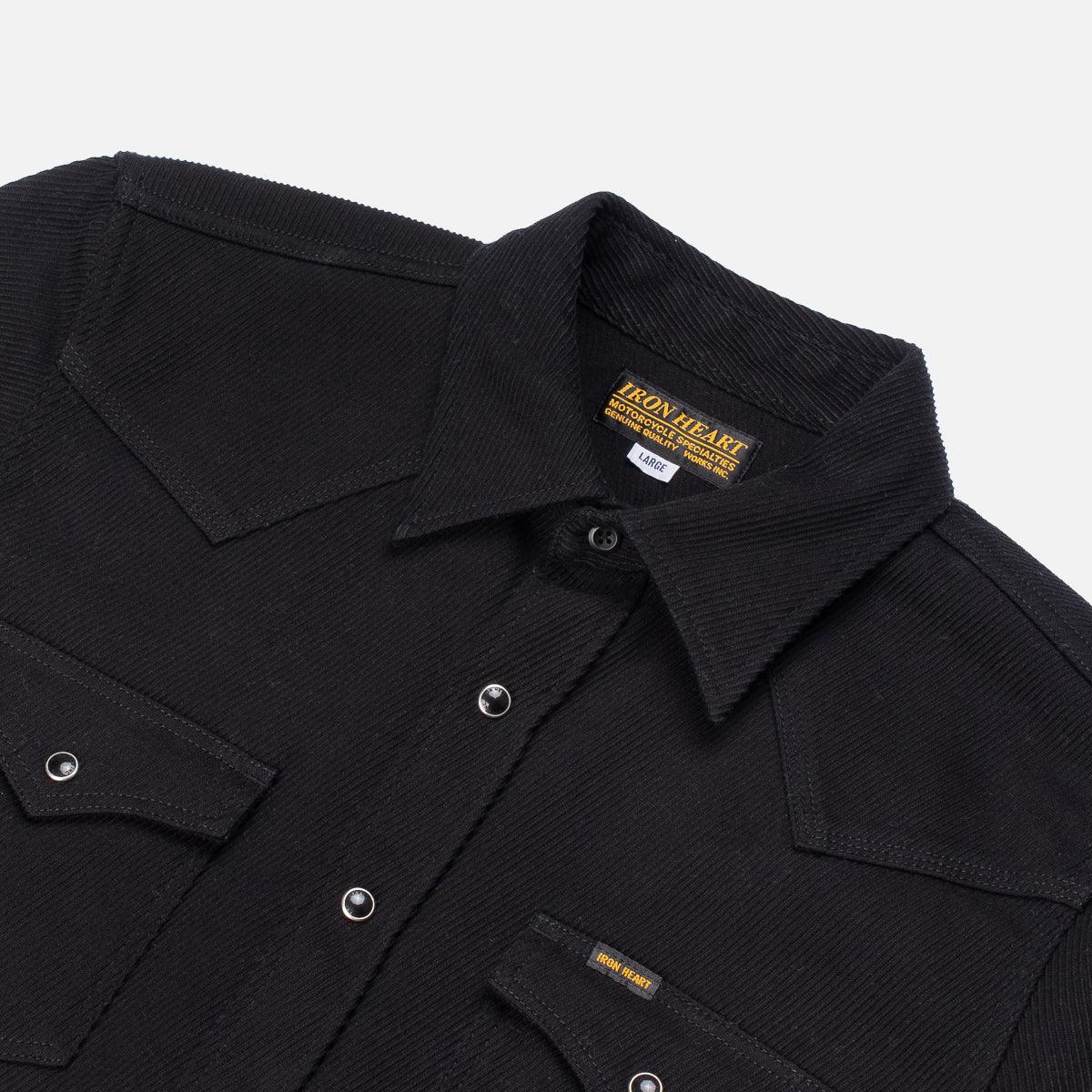 IHSH-234-BLK - Heavy Kersey Western Shirt - Black