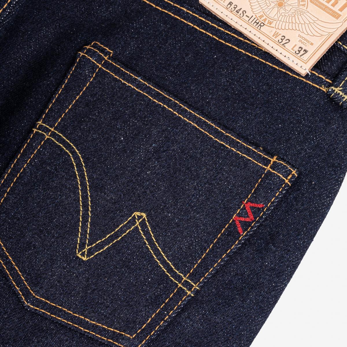 IH-634S-UHR - 21/23oz Raw Selvedge Denim Straight Cut Jeans Indigo