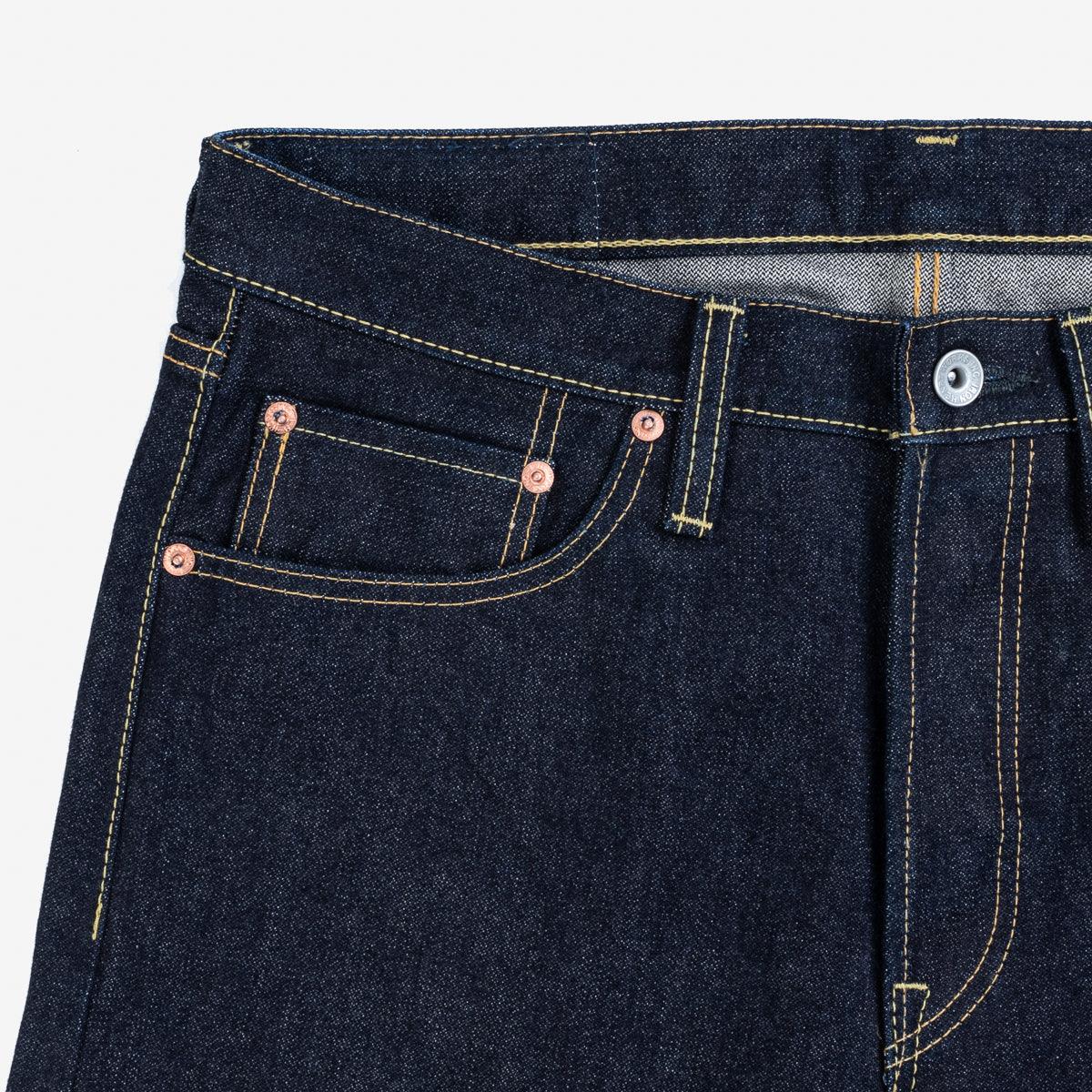 IH-555SBR-14 - 14oz Broken Twill Selvedge Denim Super Slim Cut Jeans - Indigo