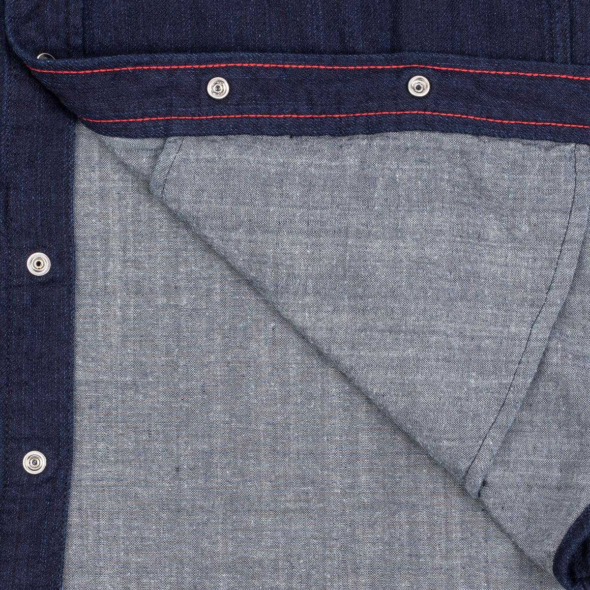 IHSH-347-IND - 10oz Double Cloth Denim CPO Shirt - Indigo