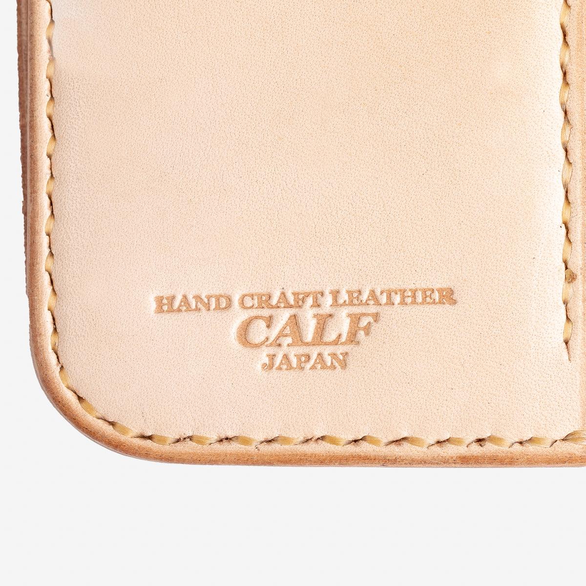 IHG-02-NAT - Medium Shell Cordovan Wallet - Natural