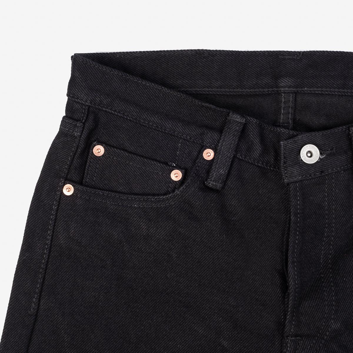 IH-666S-SBG - 21oz Selvedge Denim Superblack (Fades To Grey)