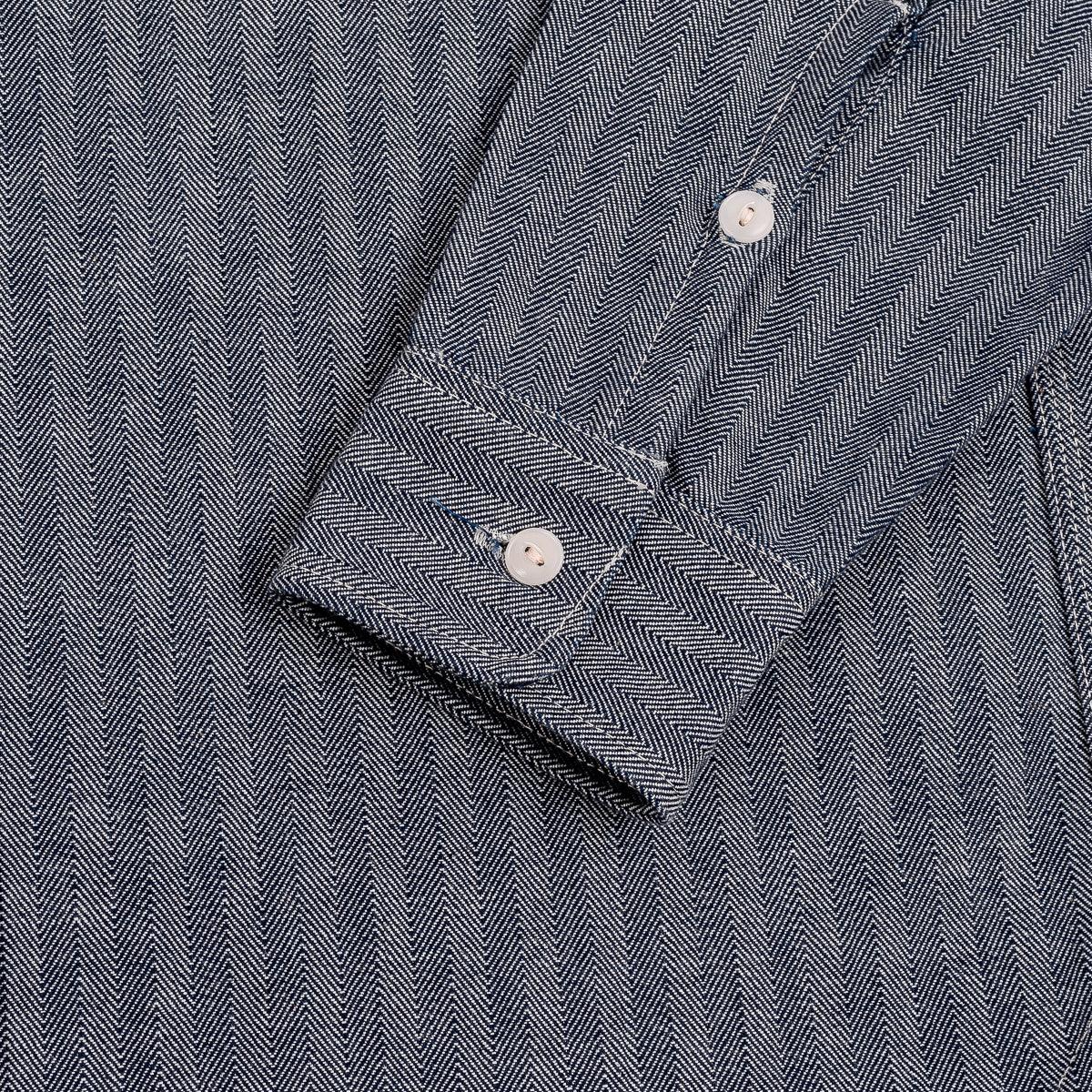 IHSH-308-IND - 12oz Herringbone Work Shirt Indigo