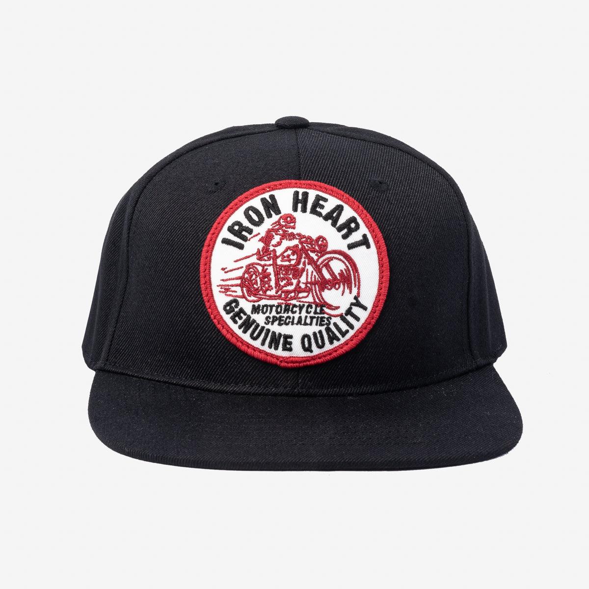 IHC-18-SKR - Iron Heart 'Skull Rider' Snapback Cap Black