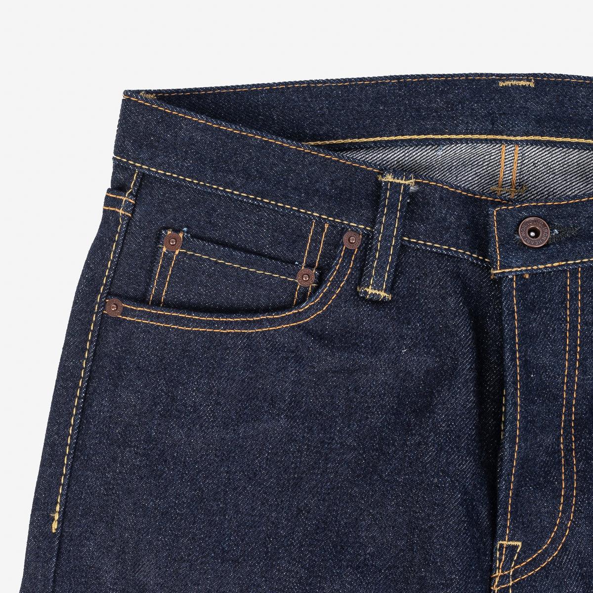 IH-666S-UHR - 21/23oz Ultra Heavy Raw Selvedge Denim Slim Straight Jea ...