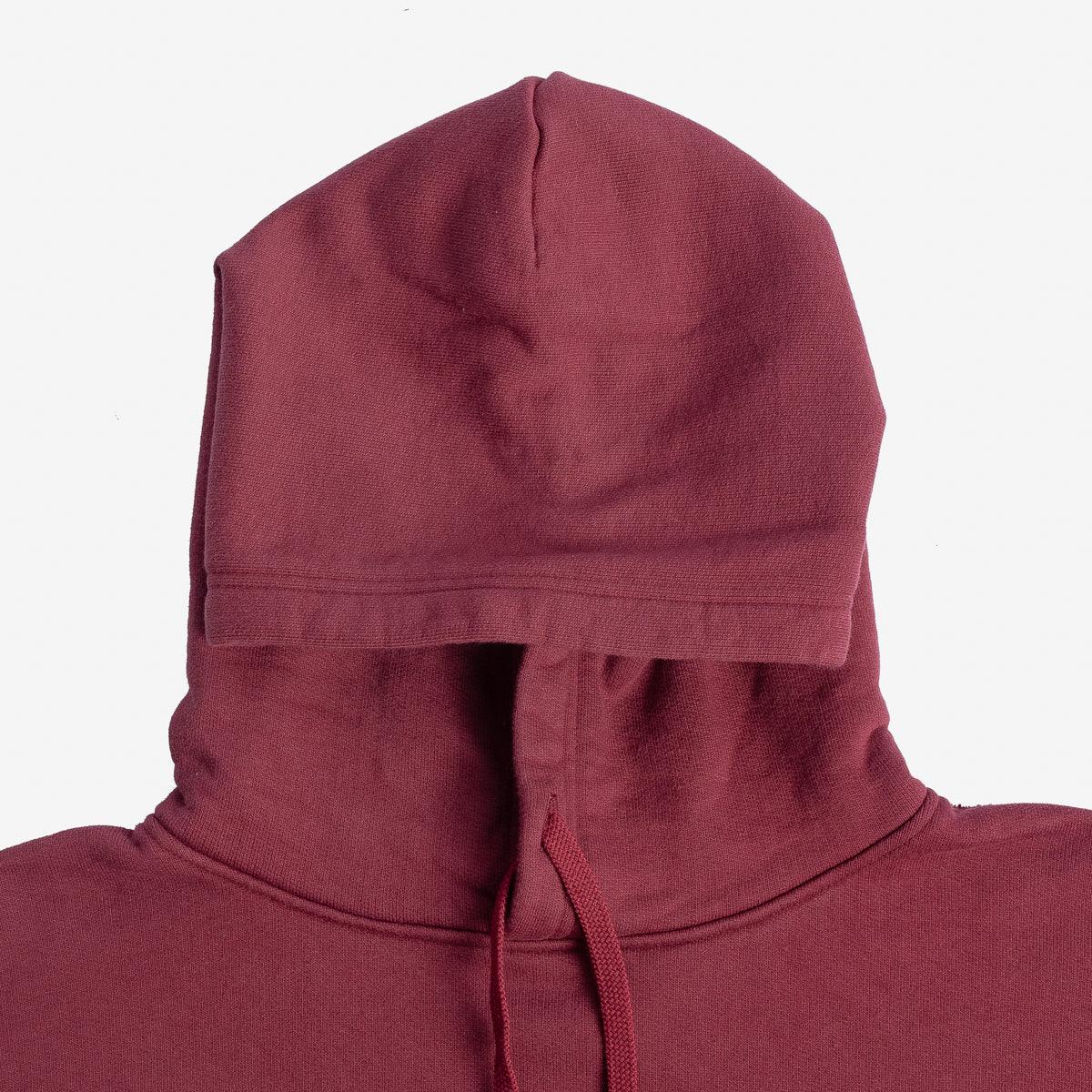 IHSW-49-BUR - 14oz Ultra Heavyweight Loopwheel Cotton Hoodie - Burgundy