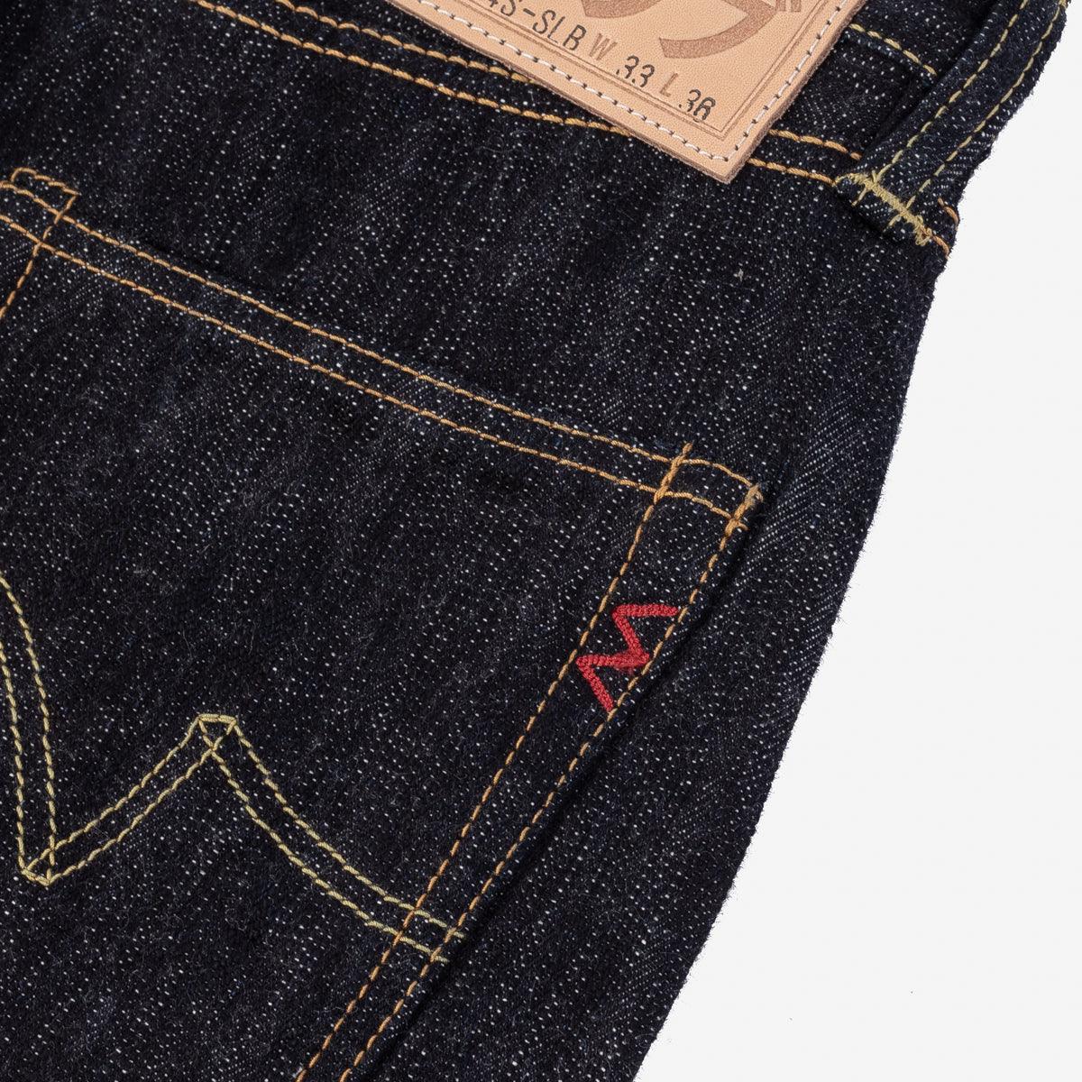 IH-634S-SLB - 16oz Slubby Selvedge Denim Straight Cut Jeans Indigo