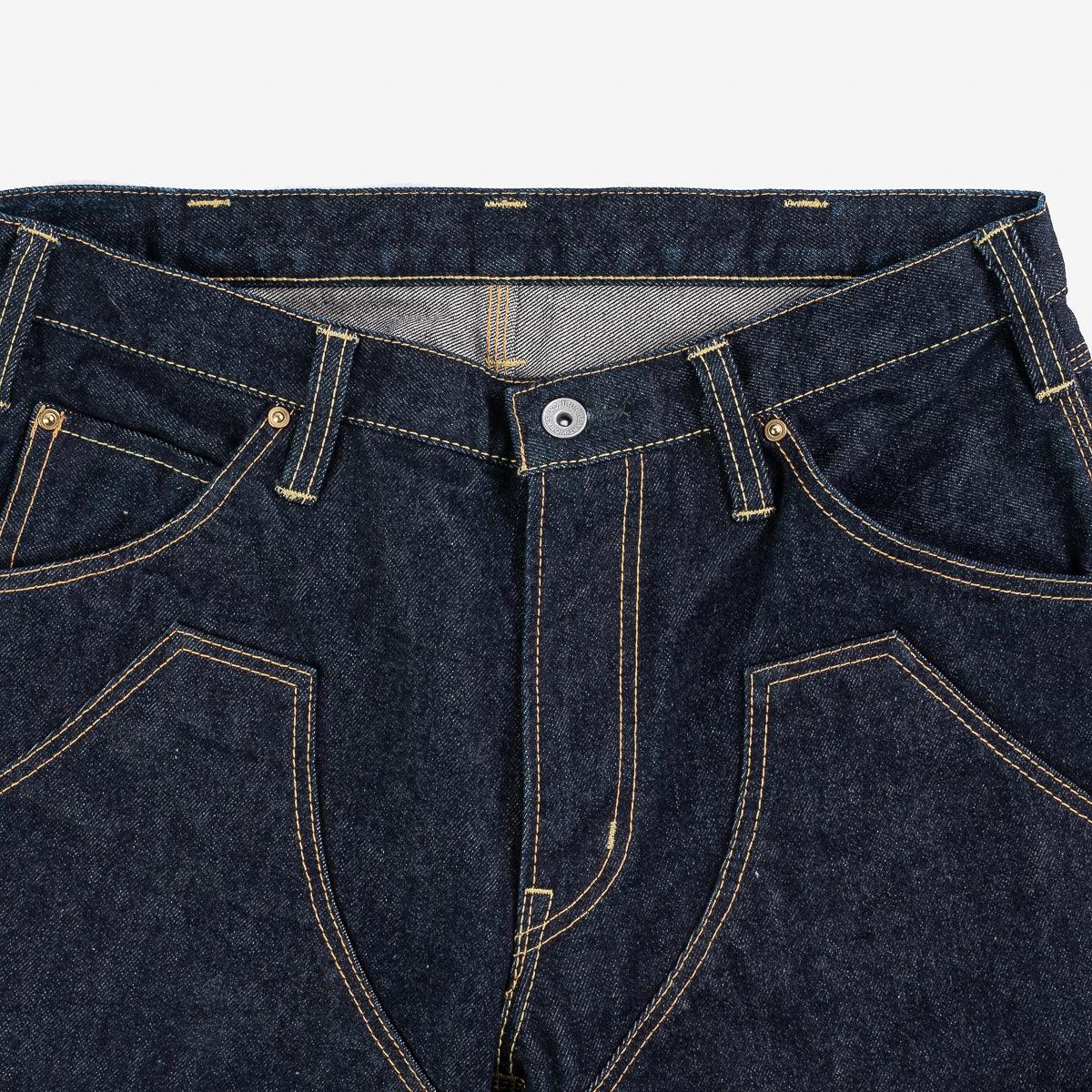 IH-828-IND - 14oz Selvedge Double Knee Work Pants - Indigo