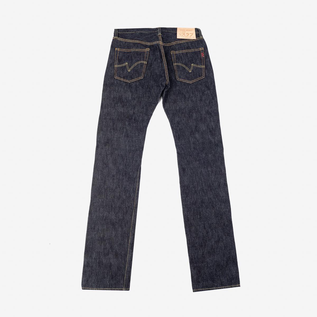 IH-777S-SLB - 16 oz Slubby Selvedge Denim Slim Tapered Cut Jeans Indigo