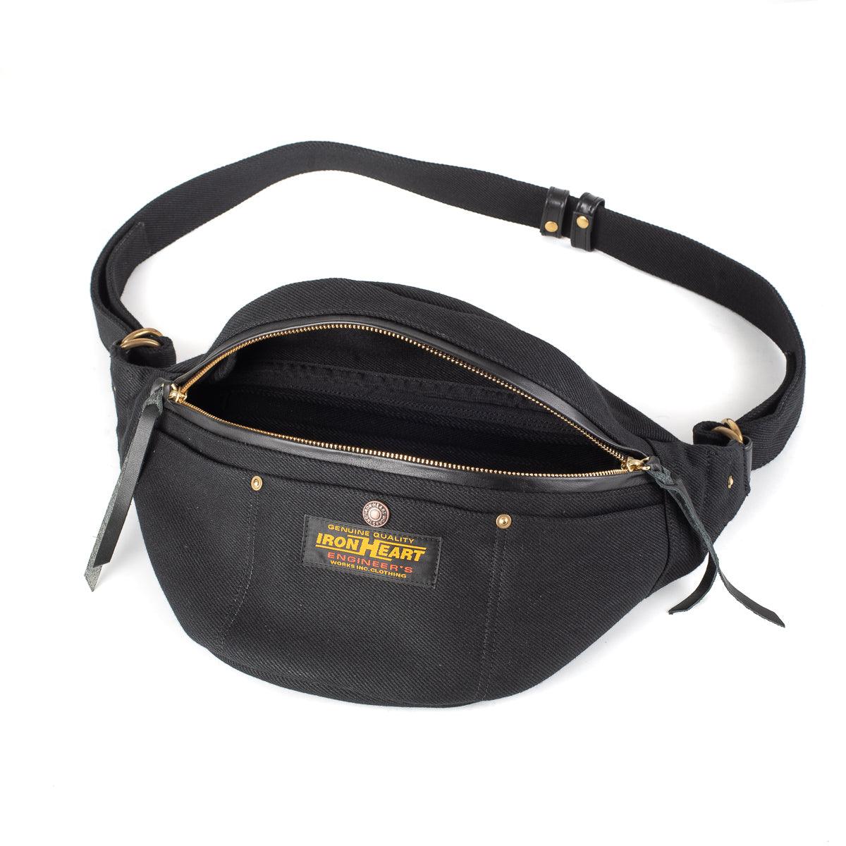 IHE-37 -  21oz Denim Waist Bag - Superblack