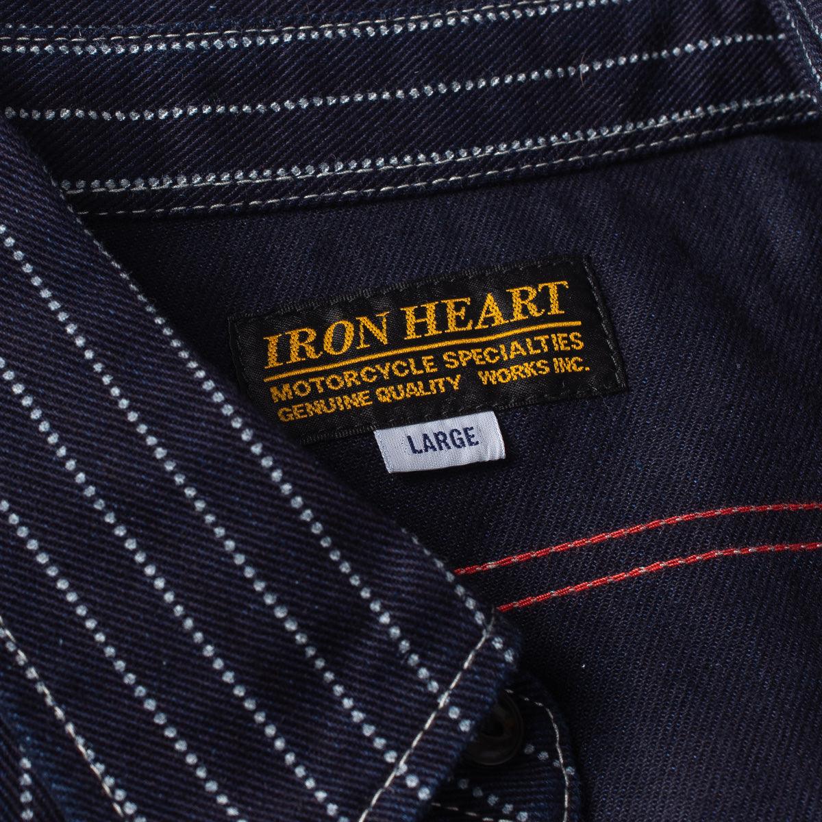 IHSH-266-IND  - 12oz Wabash Work Shirt - Indigo With Black Buttons