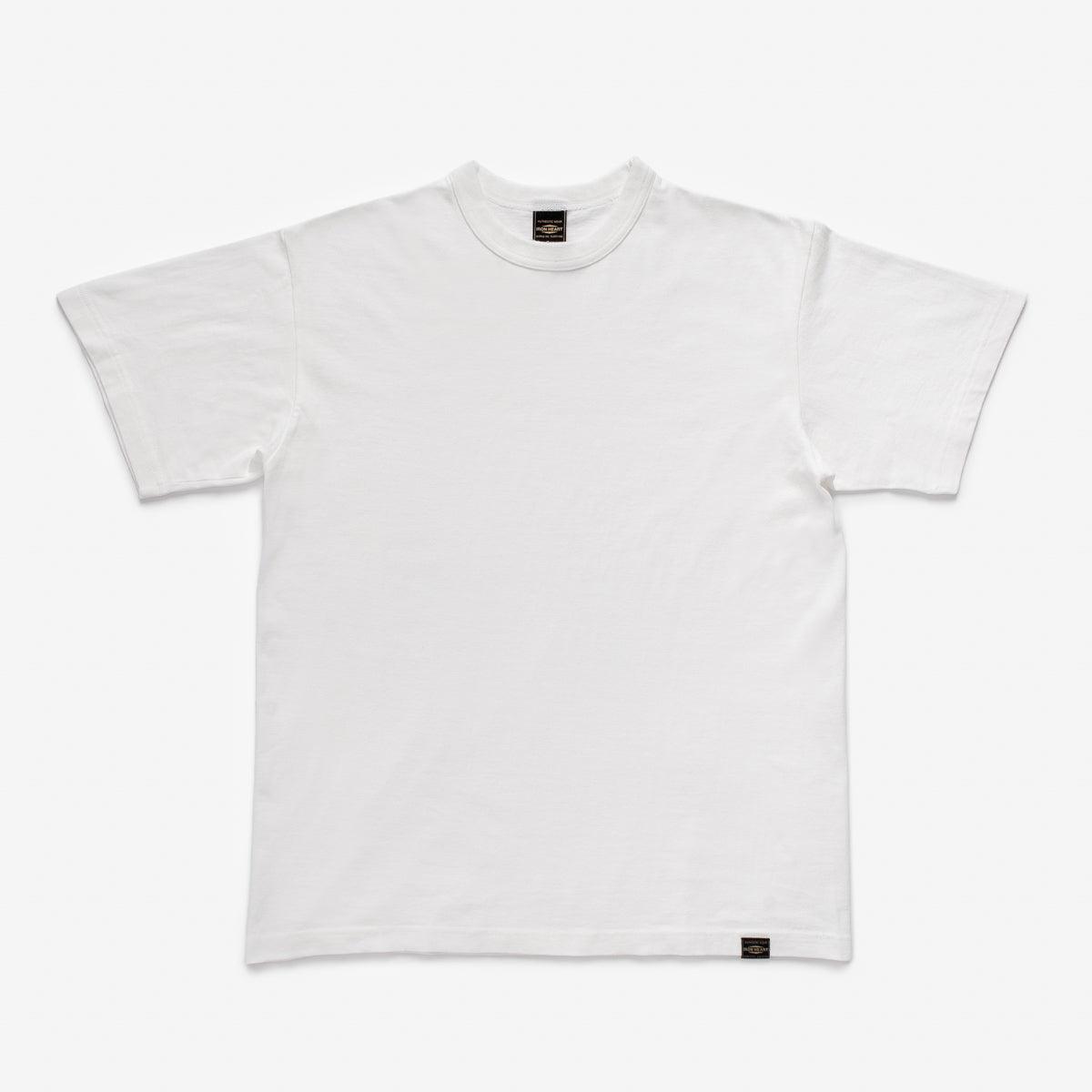 IHT-1610L-WHT - 6.5oz Loopwheel Crew Neck T-Shirt White