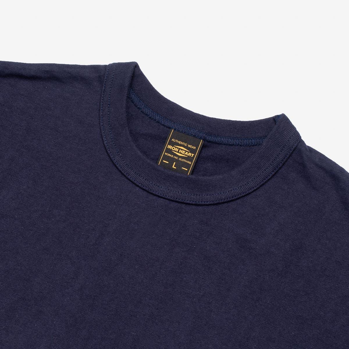 IHT-1610L-NAV - 6.5oz Loopwheel Crew Neck T-Shirt Navy