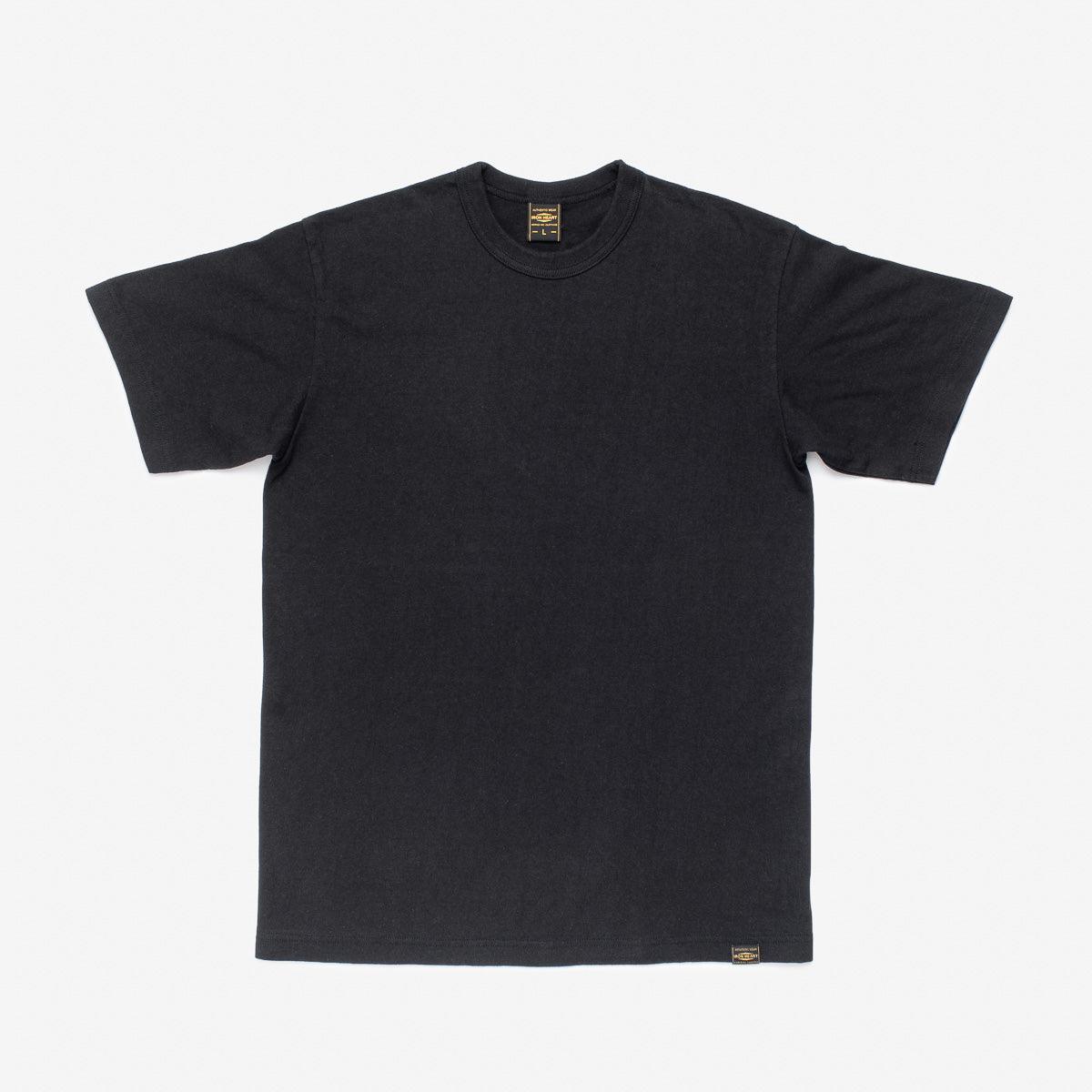 IHT-1610L-BLK - 6.5oz Loopwheel Crew Neck T-Shirt Black