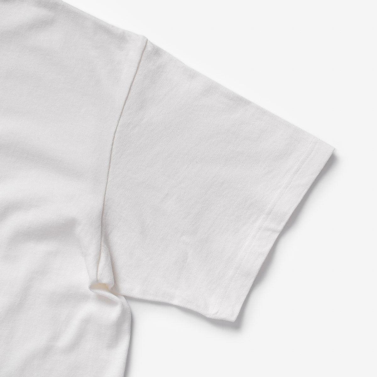 IHT-1610L-WHT - 6.5oz Loopwheel Crew Neck T-Shirt White