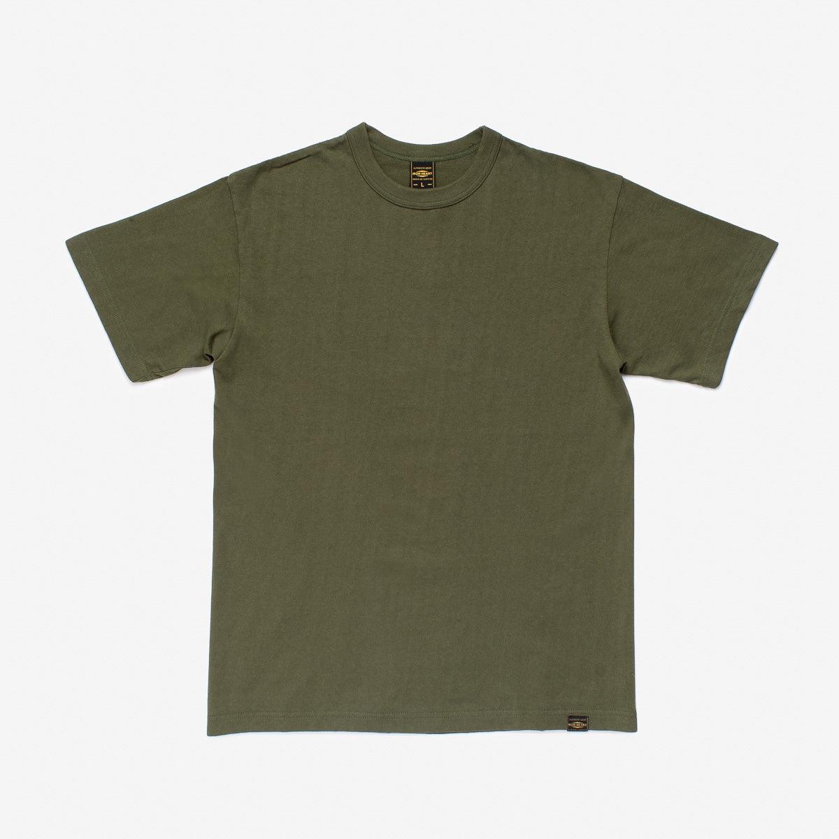 IHT-1610L-OLV - 6.5oz Loopwheel Crew Neck T-Shirt Olive